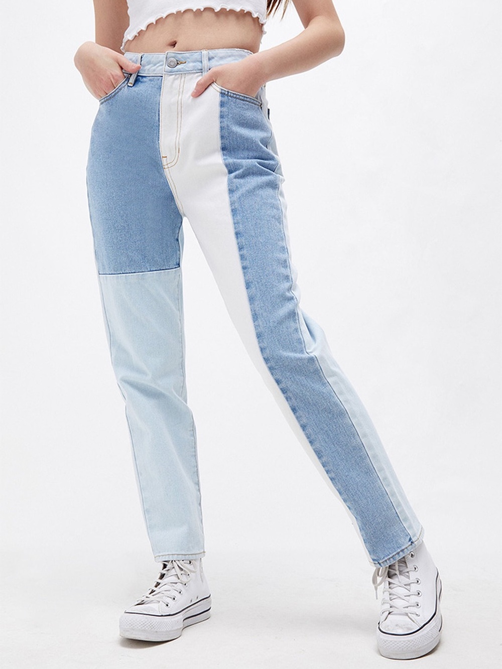 PACSUN Eco Hopper Patch Mom Jeans {US 27}